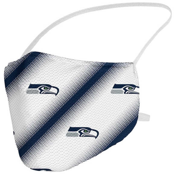 SEATTLE Seahawks Fanatics Branded Adult Official Logo Face Covering 3-Pack - Picture 4 of 9